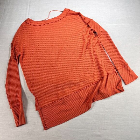 We the Free People North Short Tunic Knit Coral Thermal Top M - Picture 4 of 11